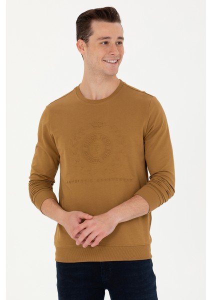 U.S. Polo Assn. Erkek Açık Haki Sweatshirt 50270803-VR183