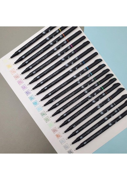 "sketch&art" 0,36MM Ince Uç Kalem 12 Renk fırsatları