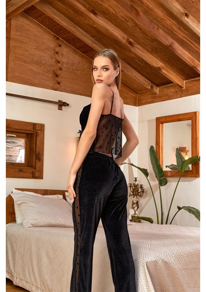 Kadın Kadife Pijama Takımı 24128