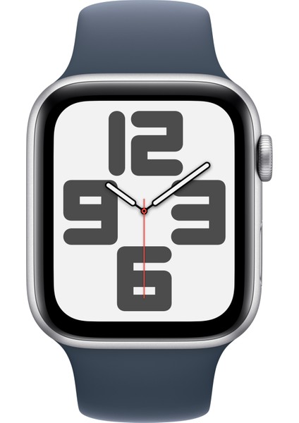 Watch SE GPS + Cellular 44mm Gümüş Rengi Alüminyum Kasa Fırtına Mavisi Spor Kordon - M/L fiyatları