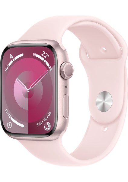 Watch Seri 9 Gps 45MM Pembe Alüminyum Kasa Spor Kordon - S/m MR9G3TU/A