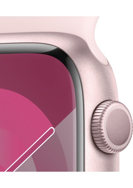 Watch Seri 9 Gps 45MM Pembe Alüminyum Kasa Spor Kordon - S/m MR9G3TU/A
