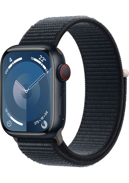 Watch Seri 9 Gps + Cellular 41MM Gece Yarısı Alüminyum Kasa Spor Loop MRHU3TU/A