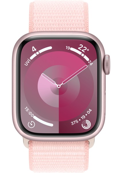 Watch Seri 9 Gps + Cellular 41MM Pembe Alimünyum Kasa Spor Loop MRJ13TU/A