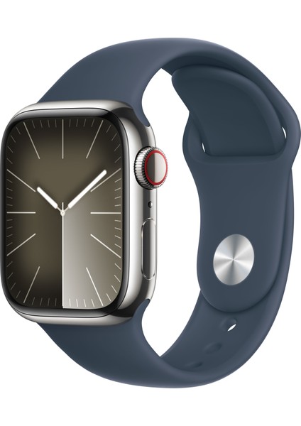 Watch Seri 9 Gps + Cellular 41MM Gümüş Rengi Paslanmaz Çelik Kasa Spor Kordon - S/m MRJ23TU/A