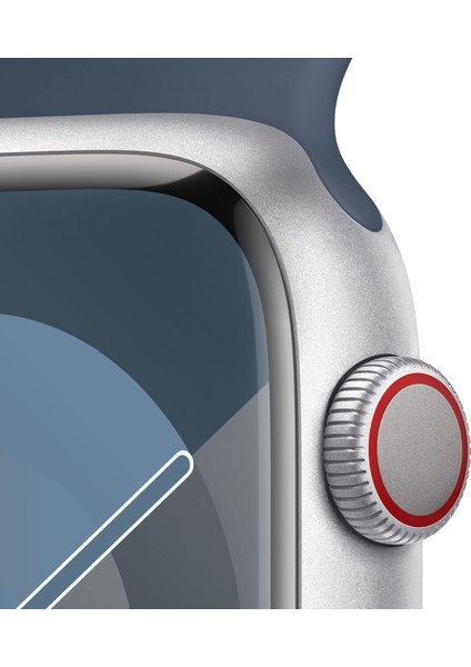Watch Seri 9 Gps + Cellular 45MM Gümüş Rengi Alüminyum Kasa Spor Kordon - M/l MRMH3TU/A modelleri