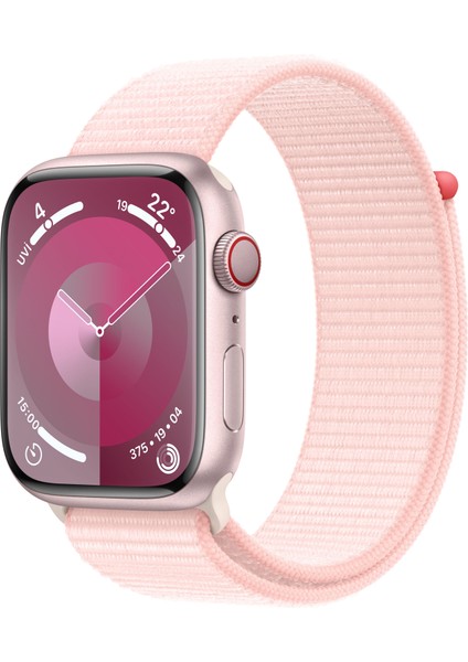 Watch Seri 9 Gps + Cellular 45MM Pembe Alüminyum Kasa Spor Loop MRMM3TU/A