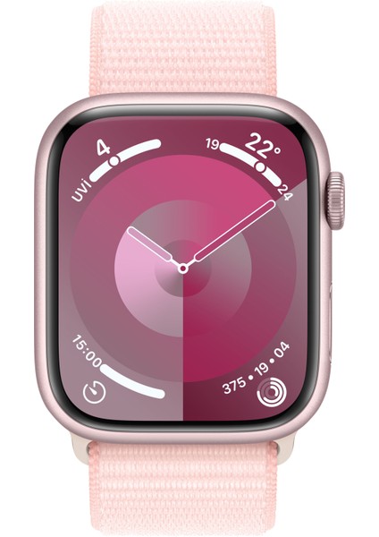 Watch Seri 9 Gps + Cellular 45MM Pembe Alüminyum Kasa Spor Loop MRMM3TU/A