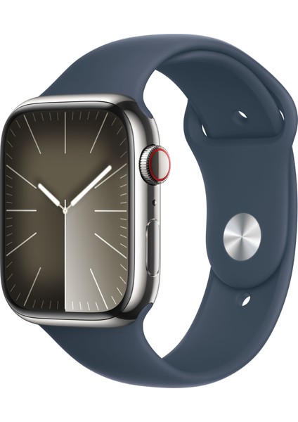 Watch Seri 9 Gps + Cellular 45MM Gümüş Rengi Paslanmaz Çelik Kasa Spor Kordon - S/m MRMN3TU/A