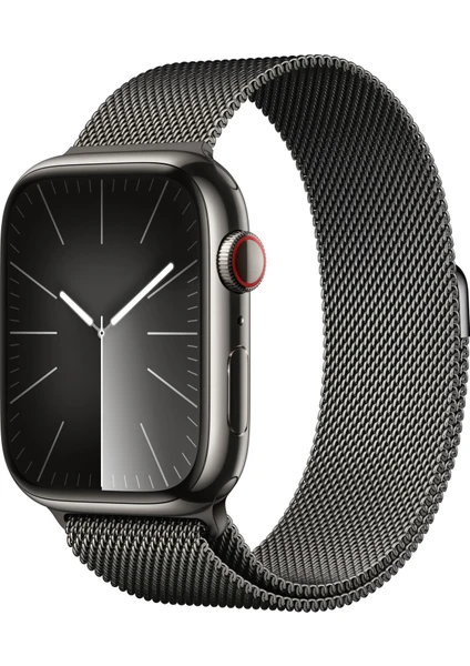 Watch Seri 9 Gps + Cellular 45MM Graphite Paslanmaz Çelik Kasa Graphite Milanese Loop MRMX3TU/A