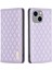 Iphone 15 Plus Kart Sahibi Için Telefon Kasası Damla Geçirmez Pu Deri Standı Kabuk-Mor (Yurt Dışından) 1