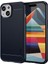 Iphone 15 Fırçalanmış Çizelge Anti Anti Anti Telefon Kapak-Mavisi Için Karbon Fiber Doku Tpu Kasası (Yurt Dışından) 1