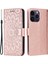 Iphone 15 Pro Max Pu Deri Cüzdan Kapağı Anti Drop Standı Telefon Kılıfı Altın (Yurt Dışından) 1