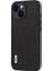 Iphone 15 Plus Cowhide Deri Kaplamalı Pc+Tpu Kılıfı Litchi Doku Kıvlatıcı Anti-Cratch Telefon Kapak Black (Yurt Dışından) 2