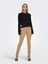 Slim Fit Dar Paça Açık Sarı Kadın Kadife Pantolon 15298649 1