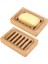 Bambu Sabunluk 2 Paket Rustik Bar Sabunluk Banyo Lavabo Duş Mutfak Için, Doğal Ahşap Sabun Tepsisi, Süngerler (Yurt Dışından) 1