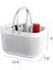 Saplı Saklama Sepeti - Küçük Plastik Banyo Sepeti - Banyo Mutfak Sepeti 26,5 X 17,8 X 18 Cm (Yurt Dışından) 2