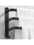 Banyo Havluluk, Duş Ve Mutfak Için Siyah Yapışkanlı Duvara Monte Havluluk, Su Geçirmez Kancalı Havluluk (Siyah, 60cm.) (Yurt Dışından) 5