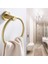 Havlu Halkası Duvara Monte Yuvarlak 304 Paslanmaz Çelik Altın Havlu Tutucu Banyo Veya Mutfak Duş Banyo Aksesuarı 16 Cm (Yurt Dışından) 2