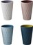 Diş Fırçası Kavanozu Plastik Bardak Banyo Kolye Ucu, Iskandinav Tarzı Tasarım 4 Parça (8×12×5 Cm) (Yurt Dışından) 1