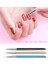 3pcs Nail Art Liner Fırçalar, Uv Jel Boyama Akrilik Tırnak Tasarımı Naylon Fırça, Tırnak Boyama Çizim Kalemleri (Yurt Dışından) 5