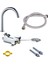 Esinti Gdrhvfd | Eller Serbest Ayak Pedalı Musluk Komple Set, Ayak Valfi + Çıkış + 1m Esnek Hortum + Vida, Tıbbi Laboratuvar Için Temassız Zemin Kontrol Musluğu (Yurt Dışından) 1