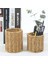 Esinti 2 Adet Kalem Tutucu Kalem Tutucu, Rattan Makyaj Fırça Tutucu, Kalem Kupası Masa Bardak Tutucu, Diş Fırçası Bardağı, 9.5x9.5x10cm (Yurt Dışından) 4