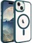 Apple iPhone 15 ile Uyumlu Kılıf Wireless Şarj Özellikli Magsafe Telefon Kılıfı Kapak Koyu Yeşil 1