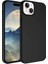 Apple iPhone 15 Plus ile Uyumlu Kılıf Kadife Süet Iç Yüzey Lansman Renkler Telefon Kılıfı Kapak Siyah 1