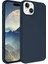 Apple iPhone 15 ile Uyumlu Kılıf Kadife Süet Iç Yüzey Lansman Renkler Telefon Kılıfı Kapak Lacivert 1