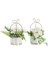 Esinti Yapay Çiçekler Saksı Yapay Bitkiler Seramik Vazoda Bonsai Çiçekleri K (Yurt Dışından) 2