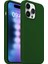 Buff iPhone 15 Pro Max Rubber Fit Kılıf Dark Green 1