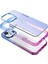 iPhone 15 Plus Air Bumper Rainbow Kılıf Pink Blue 2