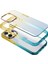 Buff iPhone 15 Pro Max Air Bumper Rainbow Kılıf Yellow Green 2