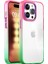 iPhone 15 Pro Air Bumper Rainbow Kılıf Pink Green 1