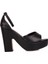 111098 014 Kadın Siyah Büyük & Küçük Numara Platform Ayakkabı 1