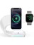 4in1 Megsafe 15W Hızlı Kablosuz Şarj Istasyonu Iphone Airpods Watch Uyumlu Beyaz 1
