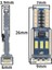 Dekoratif LED Ampul T10-24SMD 12 V Beyaz 2'li 3