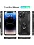 iPhone 15 Pro Max Kılıf Mıknatıslı Telefon Tutucu Yüzük ve Stant Özellikli Darbelere Full Korumalı 2