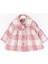 Ekose Desenli Pembe Peluş Astarlı Kız Çocuk Mont 1