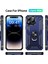 iPhone 15 Pro Kılıf Mıknatıslı Telefon Tutucu Yüzük ve Stant Özellikli Darbelere Full Korumalı 2