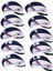 10X Golf Kulübü Kafa Kapağı Golf Demir Kapakları Baş Koruyucu Koruma Muhafızları Çok Molor 13X8X1.2CM (Yurt Dışından) 2