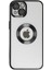 Apple iPhone 14 Plus Kılıf Logo Yeri Açık Metalik Kılıf Şeffaf Silikon 2