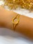 Çelik Bileklik Aşk Düğümü Bileklik Gold 3