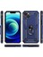 iPhone 15 Kılıf Mıknatıslı Telefon Tutucu Yüzük ve Stant Özellikli Darbelere Full Korumalı 2