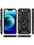 iPhone 15 Kılıf Mıknatıslı Telefon Tutucu Yüzük ve Stant Özellikli Darbelere Full Korumalı 3