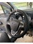 Ford Fiesta -Courier Tuşlu Uyumlu Spor Süet Karbon Desen Bej Yüzüklü Bej Dikiş Direksiyon Kılıfı 5