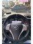 Nissan Qasqai-Xtrail-Navara 2014 Uyumlu Tüylü Alkantra Gri Şeritli Gri Dikiş Direksiyon Kılıfı 1