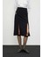 Aksesuar Detaylı Diz Altı Etek Siyah K2415013_001 3