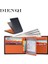 Turuncu (Isim Hizmeti) Rfid Beyefendi Hakiki Deri Erkek Cüzdan Karbon Çantalar Çanta Erkekler Için Ince Ince Mini Cüzdan Kart Sahibinin Kısa Erkek Lüks Cüzdan (Yurt Dışından) 2